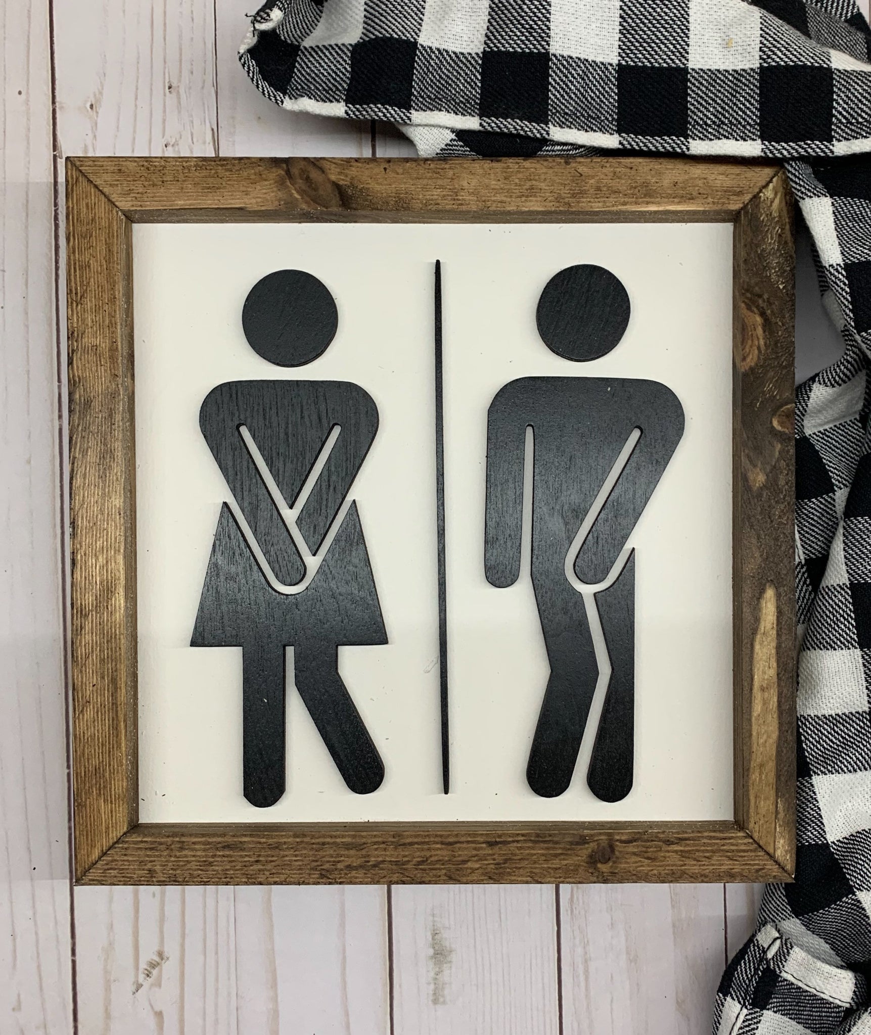 funny unisex bathroom sign
