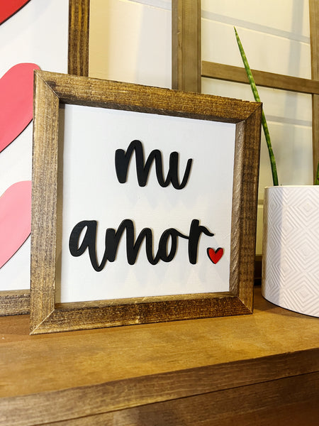 Mi Amor Valentine’s Day Sign