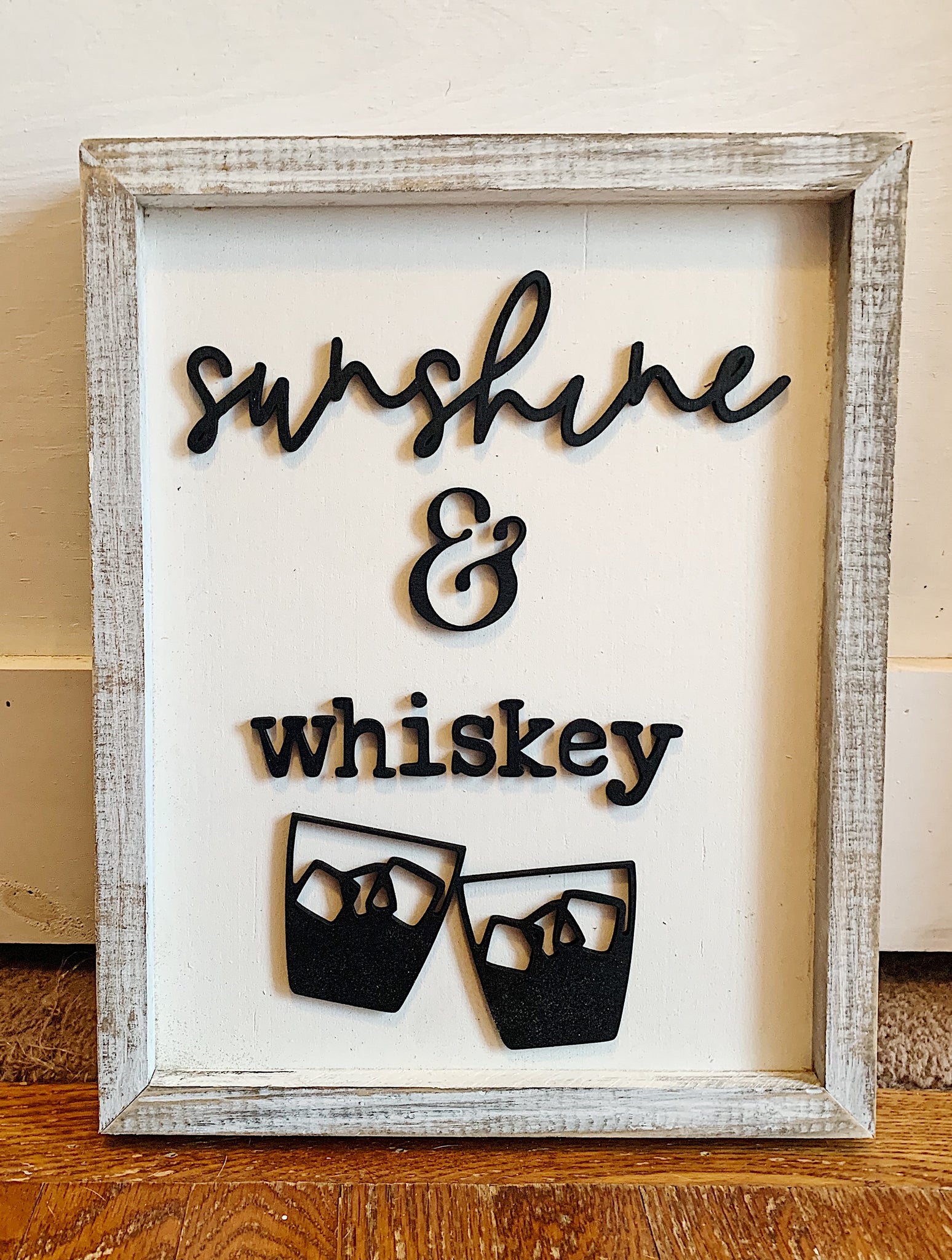 Sunshine & Whiskey 3D Sign