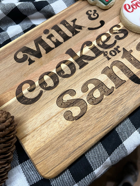 Christmas Cookies and Milk for Santa Charcuterie Board
