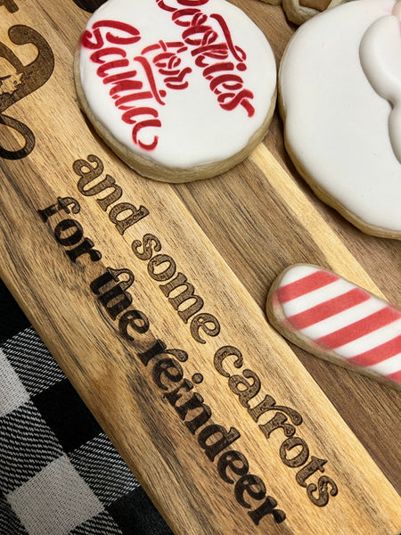 Christmas Cookies and Milk for Santa Charcuterie Board